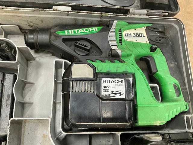 Hitachi dh 36dl accu boormachine (2x) - afbeelding 7 van  9