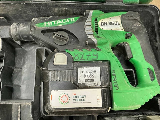 Hitachi dh 36dl accu boormachine - afbeelding 2 van  4