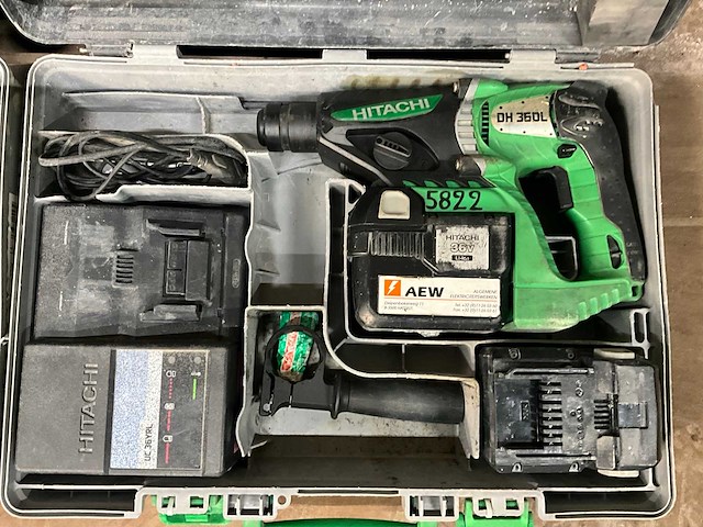 Hitachi dh 36dl boorhamer (2x) - afbeelding 2 van  7
