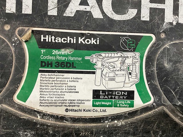 Hitachi dh 36dl boorhamer (2x) - afbeelding 7 van  7