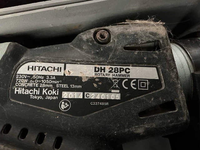Hitachi dh28pc klop boormachine - afbeelding 3 van  3
