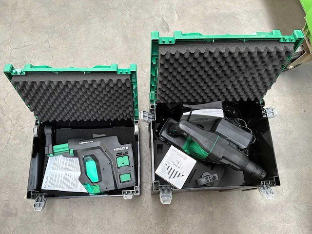Hitachi dh36dbl accu boorhamer + dust extractor - afbeelding 10 van  10