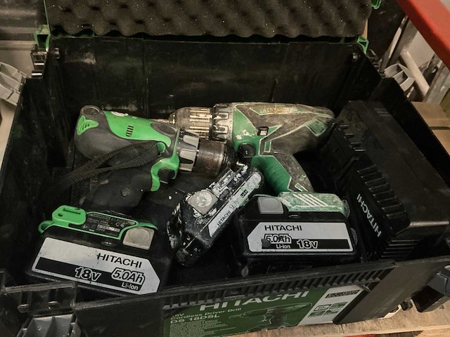 Hitachi diverse accu schroefmachines (2x) - afbeelding 1 van  4