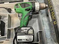 Hitachi ds 14dbl accu schroefboormachine - afbeelding 3 van  4