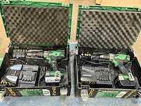 Hitachi ds 14dsl accu schroefboormachine (2x)