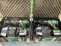 Hitachi ds 14dsl accu schroefboormachine (2x)