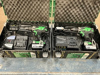 Hitachi ds 14dsl accu schroefboormachine (2x)