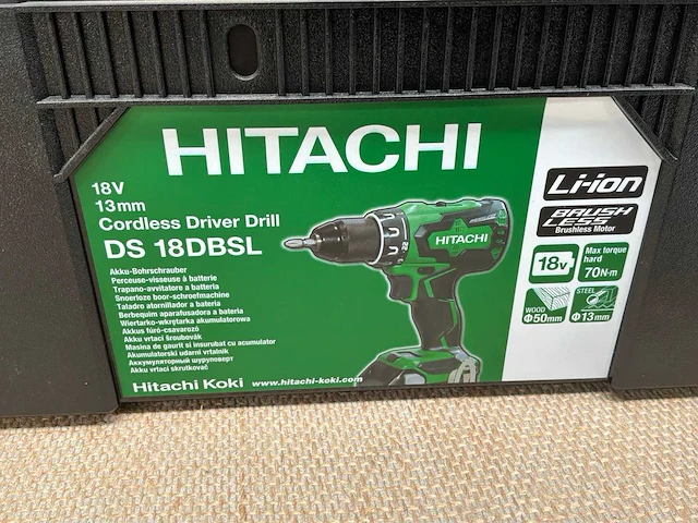 Hitachi ds 18dbsl accu boormachine - afbeelding 5 van  5