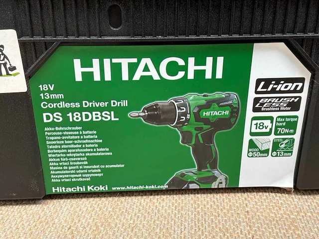 Hitachi ds 18dbsl accu boormachine - afbeelding 7 van  7