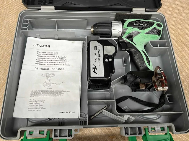 Hitachi ds 18dsal accu boormachine - afbeelding 3 van  4