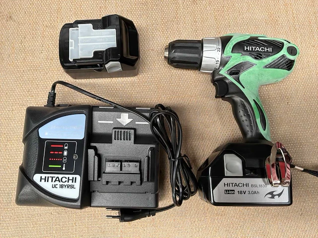 Hitachi ds 18dsal accu boormachine - afbeelding 1 van  4