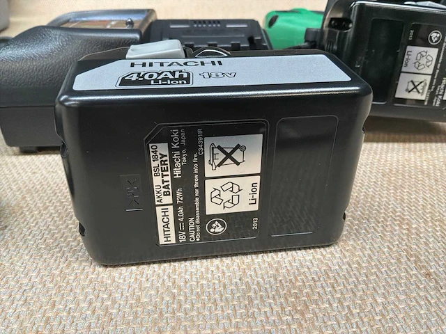 Hitachi dv 18dbl accu boormachine - afbeelding 4 van  6