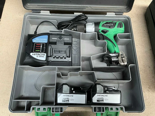 Hitachi dv 18dbl schroefboormachine - afbeelding 1 van  5