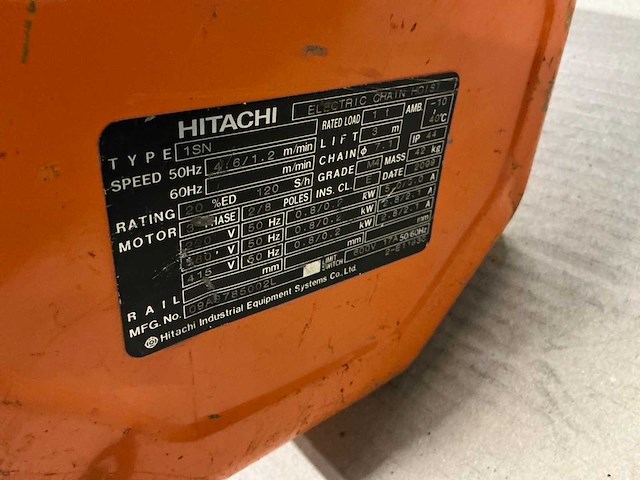 Hitachi elektrische kettingtakel - afbeelding 3 van  3