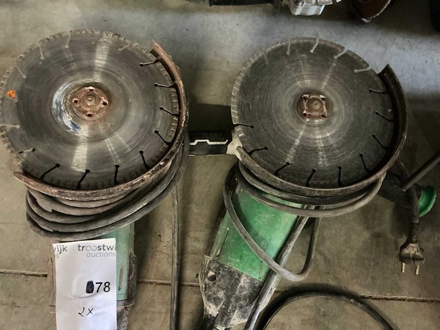 Hitachi en hikoki haakse slijper (2x) - afbeelding 3 van  7