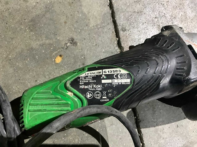 Hitachi g 13 sb3 haakse slijpmachine - afbeelding 3 van  3