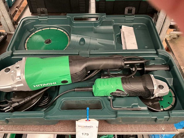 Hitachi g 23sw + g13sr3 haakse slijpmachine (2x) - afbeelding 1 van  1