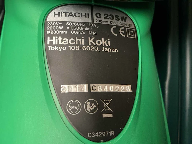 Hitachi g 23sw + g13sr3 haakse slijpmachine (2x) - afbeelding 3 van  3