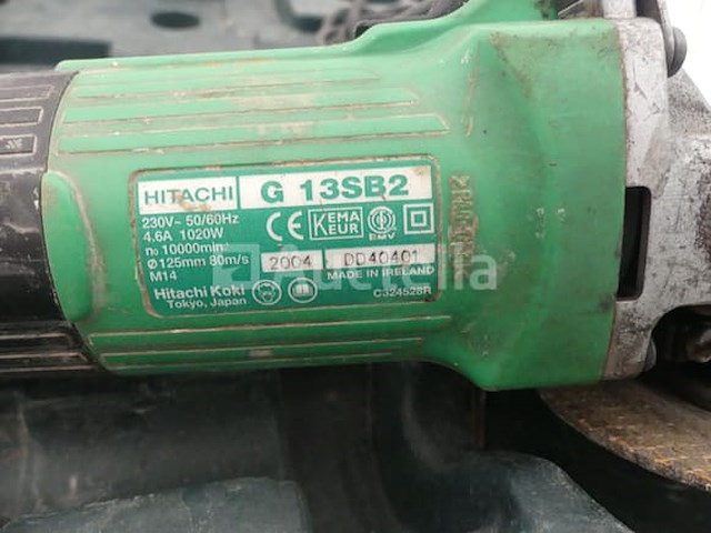 Hitachi g13sb2 haakse slijpmachine - afbeelding 3 van  4