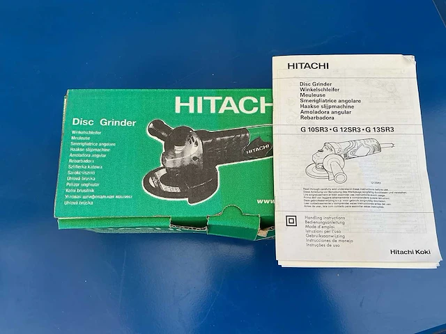 Hitachi g13sr3 haakse slijpmachiene - afbeelding 2 van  5