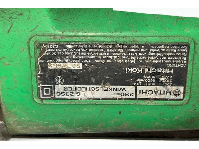 Hitachi grote haakse slijper - afbeelding 4 van  5