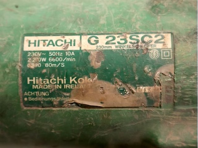 Hitachi haakse slijper - afbeelding 3 van  4