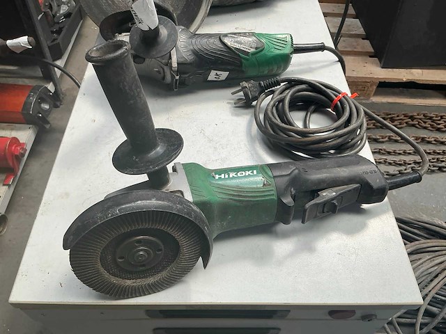 Hitachi haakse slijpmachine (3x) - afbeelding 6 van  10