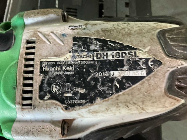 Hitachi haakse slijpmachine + accu boormachine (2x) - afbeelding 2 van  4