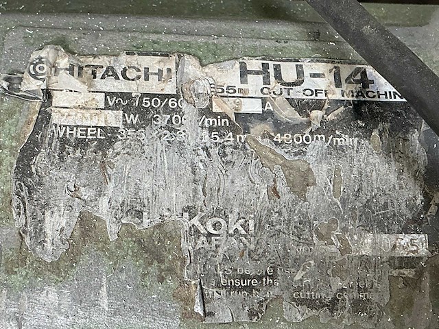 Hitachi hu-14 afkortcirkelzaagmachine - afbeelding 5 van  5
