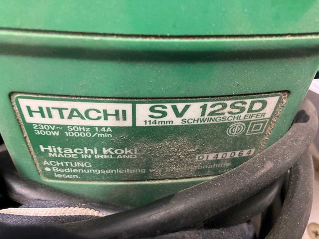 Hitachi sv 12sd vlakschuurmachines - afbeelding 4 van  4
