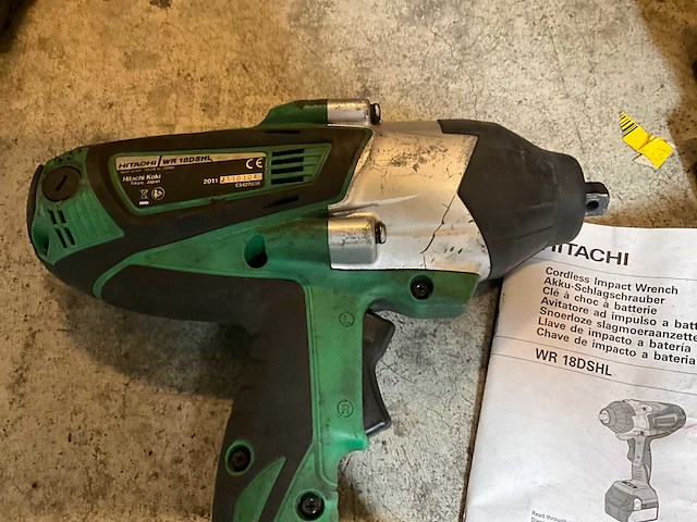 Hitachi wr 18dshl snoerloze accu slagmoeraanzetter - afbeelding 2 van  9