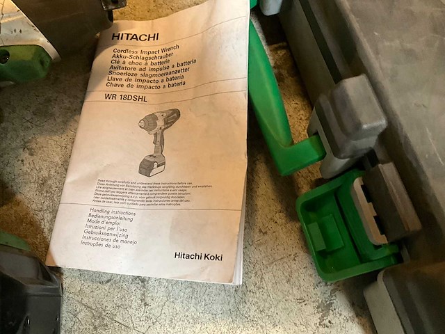 Hitachi wr 18dshl snoerloze accu slagmoeraanzetter - afbeelding 4 van  9