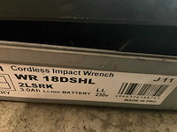 Hitachi wr 18dshl snoerloze accu slagmoeraanzetter - afbeelding 9 van  9