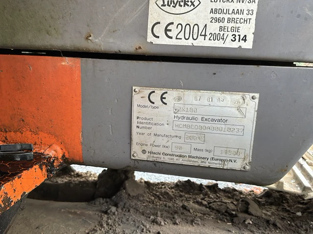 Hitachi zaxis 180 lc rupsgraafmachine - afbeelding 27 van  33