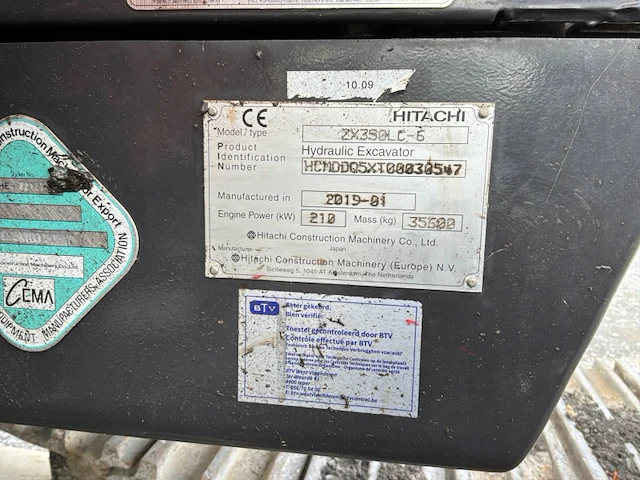 Hitachi zaxis 350 lc rupsgraafmachine - afbeelding 33 van  39