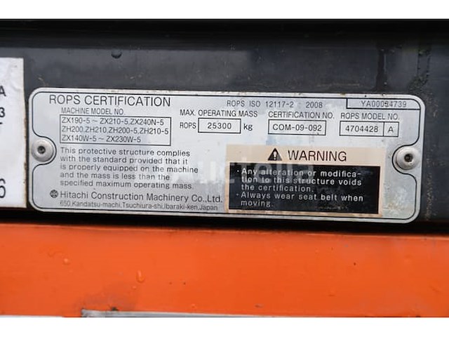 Hitachi zx170w-5b wielgraafmachine - afbeelding 28 van  47