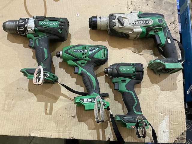 Hitachi/hikoki divers accugereedschap (4x) - afbeelding 1 van  4