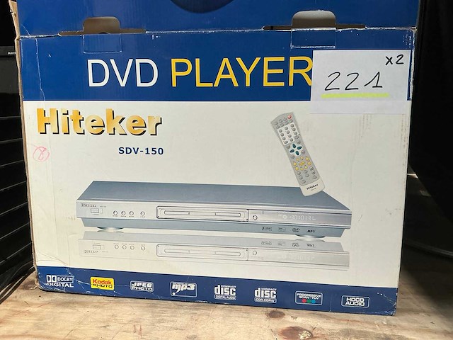 Hiteker sdv-150 dvd speler (2x) - afbeelding 4 van  4