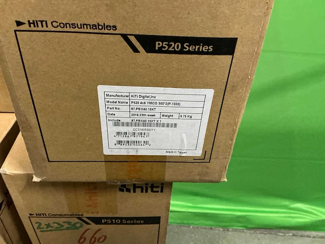 Hiti p530 series – fotopapier en inktlint (8x) voor fotoboothprinter - afbeelding 2 van  5