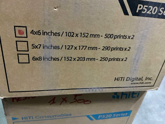 Hiti p530 series – fotopapier en inktlint (9x) voor fotoboothprinter - afbeelding 9 van  10
