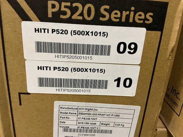 Hiti p530 series – fotopapier en inktlint (9x) voor fotoboothprinter - afbeelding 4 van  9