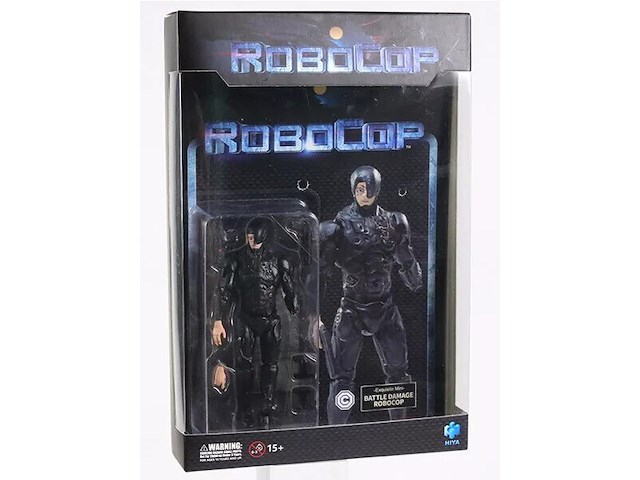 Hiya toys - mini 2014 battle damage robcop - 1/18 actiefiguur - lr0084 - afbeelding 1 van  3