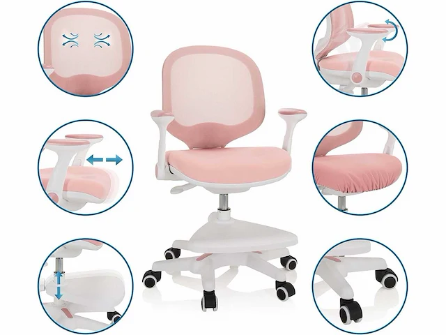 Hjh office 736412 kid ergo bureaustoel voor kinderen - afbeelding 4 van  4