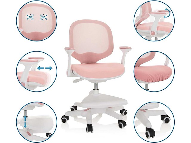 Hjh office 736412 kid ergo bureaustoel voor kinderen - afbeelding 4 van  4