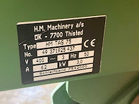 H.m. machinery a/s - tas 75 - bandschuurmachine - afbeelding 5 van  5