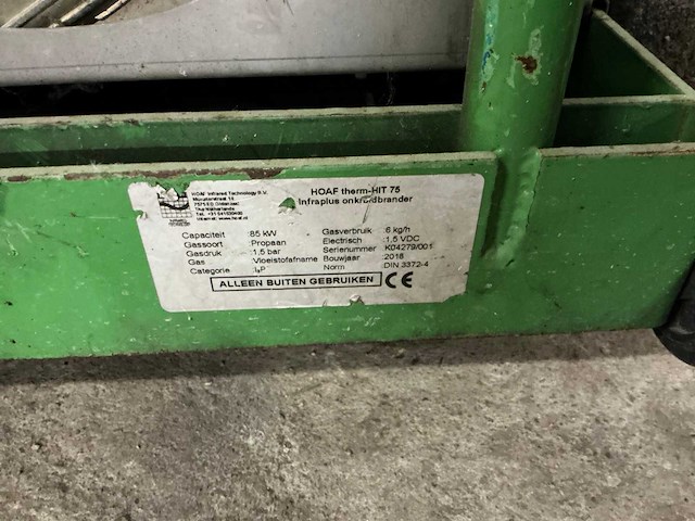 Hoaf therm hit75 onkruidbrander - afbeelding 6 van  6