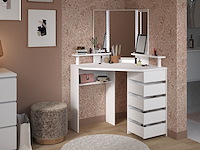 Hoek kaptafel volage met verlichting - wit - afbeelding 6 van  7