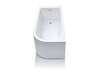 Hoekbad - 240l - 170 x 75 x 58 cm - wit - linker hoek - afbeelding 4 van  9