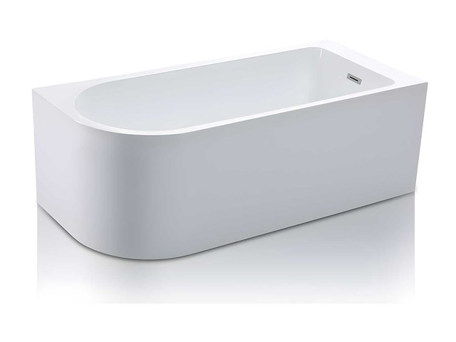 Hoekbad - 240l - wit - rechte hoek - afbeelding 3 van  10