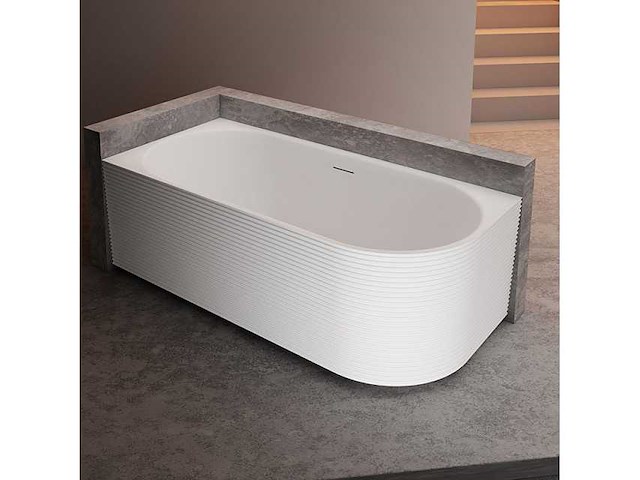 Hoekbad linker horizontale strepen 1700x800x58mm - afbeelding 1 van  3